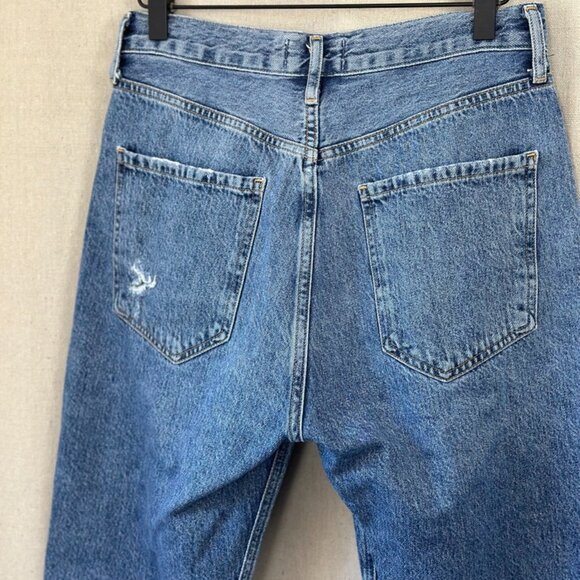 AGOLDE Riley High Rise Straight Crop Jeans in Frequency | Size 27 - Picture 12 of 16